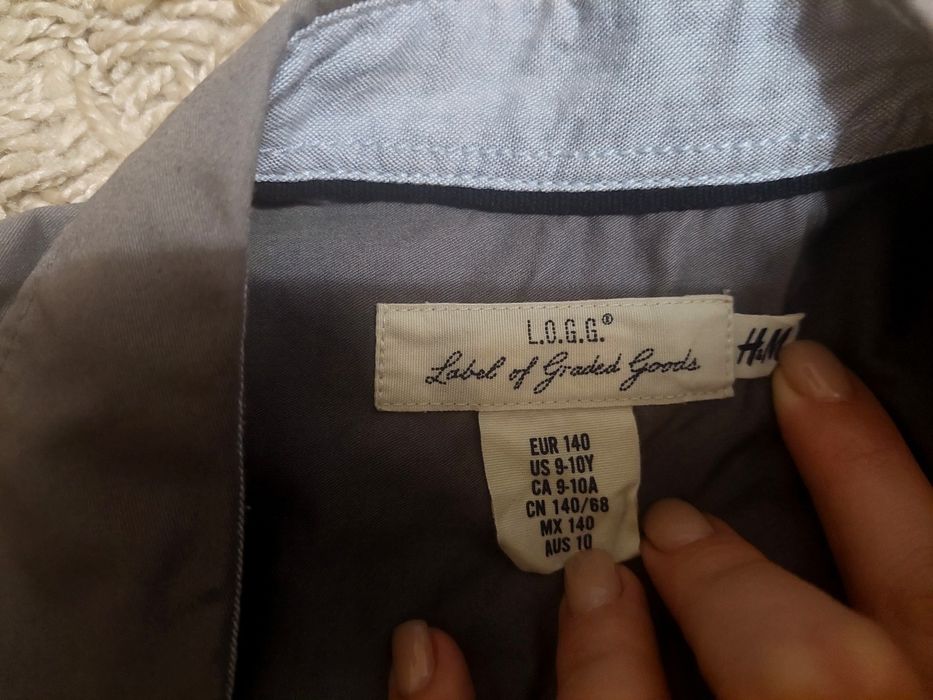 Ідеальна графітова сорочка H&M 140