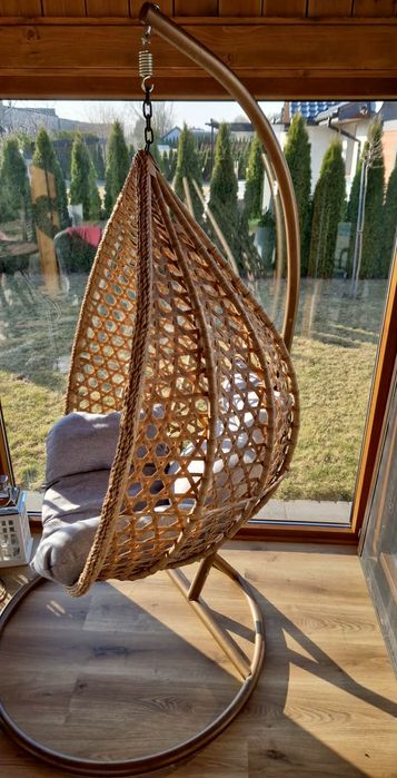 Fotel wiszący, kokon bujany huśtawka