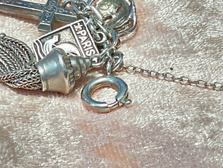 Pulseira prata inglesa,sterling silver 68 grams