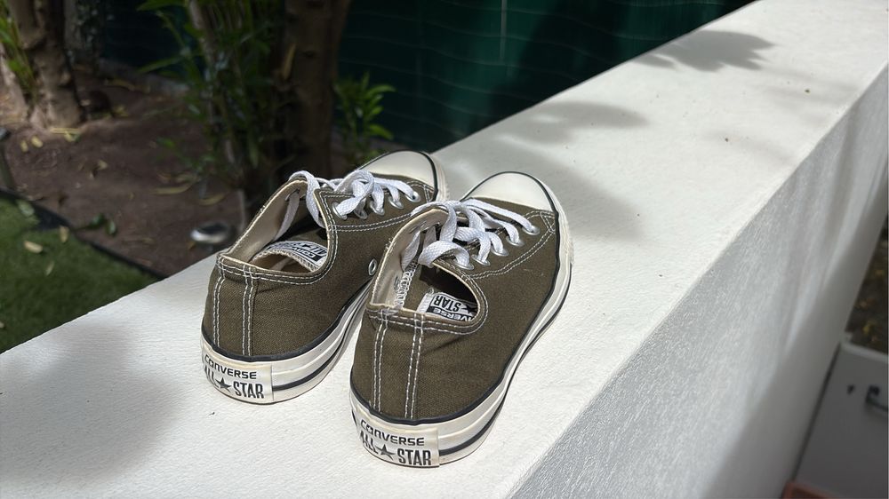 Sapatilhas All Star verde escuro tam 36