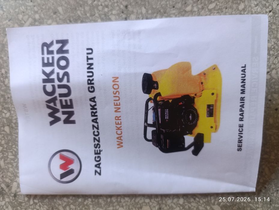 Zageszczarka spalinowa wacker neuson