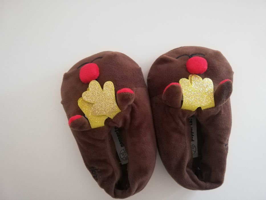 Pantufas infantis "rena" - em excelente estado! Tam.30 - 31
