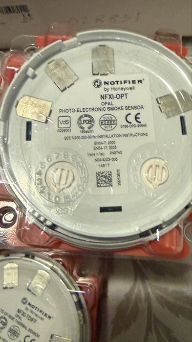 Detetores de fogo Notifier endereçaveis Nfxi-opt  Nfxi-tdff