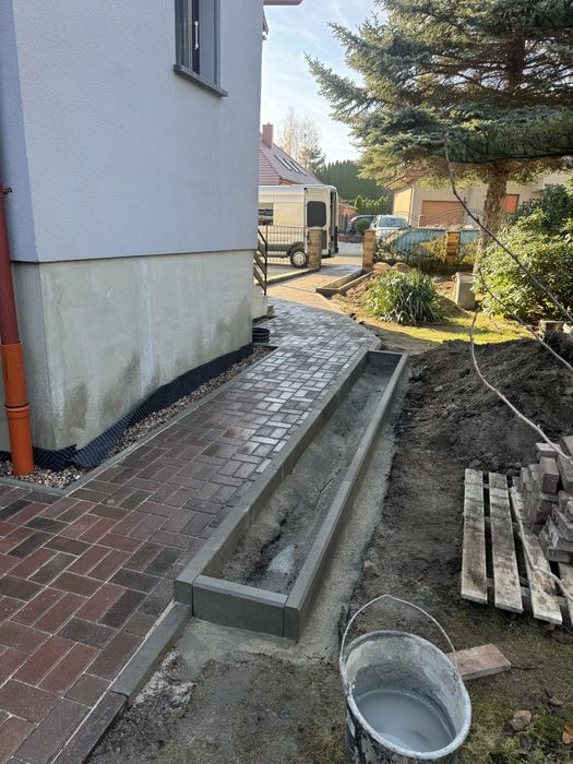 Usługi brukarskie, Mini koparka,Odwodnienie hydroizolacja fundamentow
