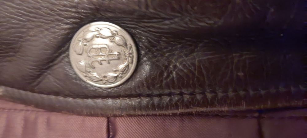 Avirex blusão couro motard