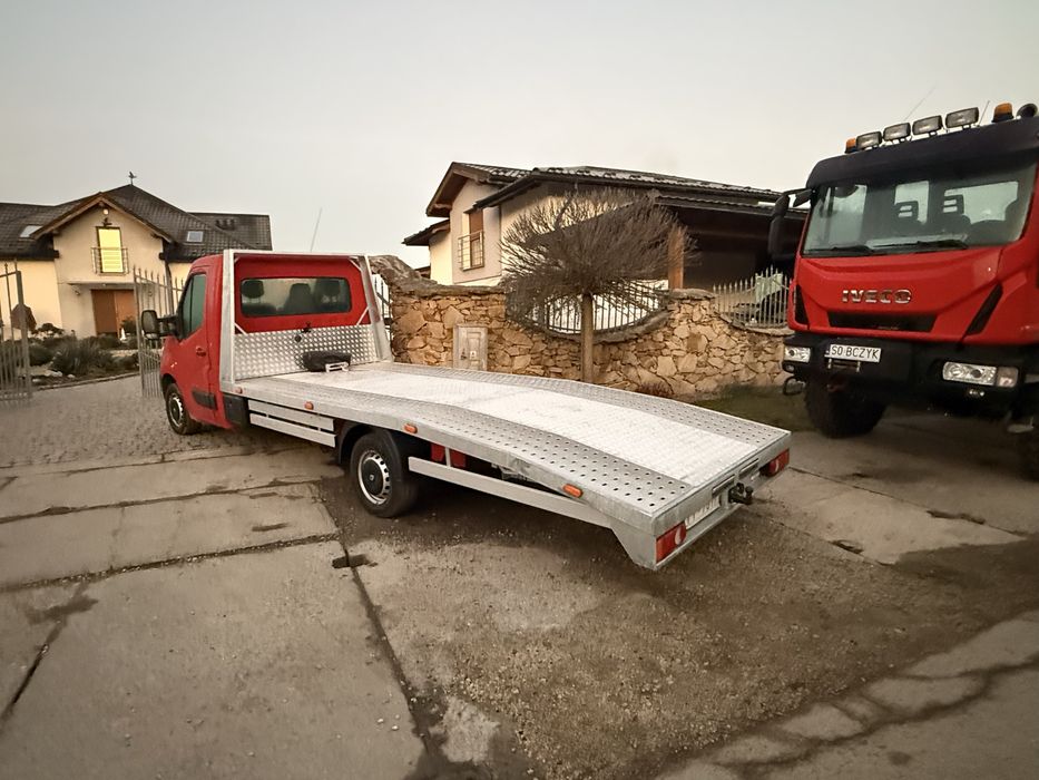 Zabudowa laweta pomoc drogowa najazd iveco master ducato sprinter fuso
