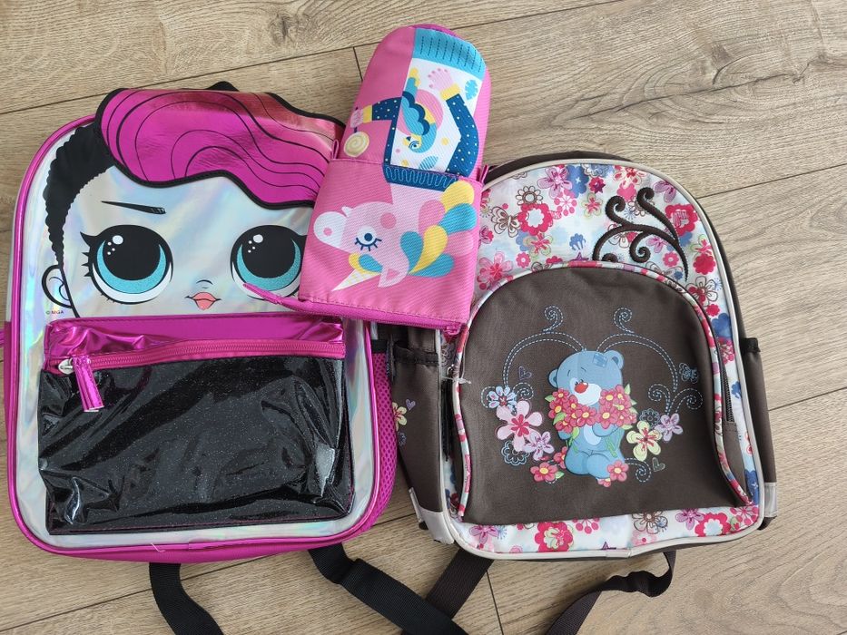 2 plecaki i piórnik