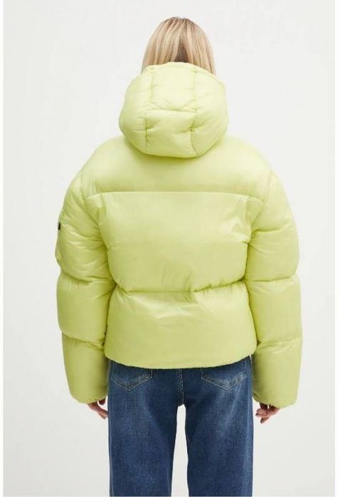 Куртка, пуховик, Alpha Industries оригінал зимова зелена з капюшоном.