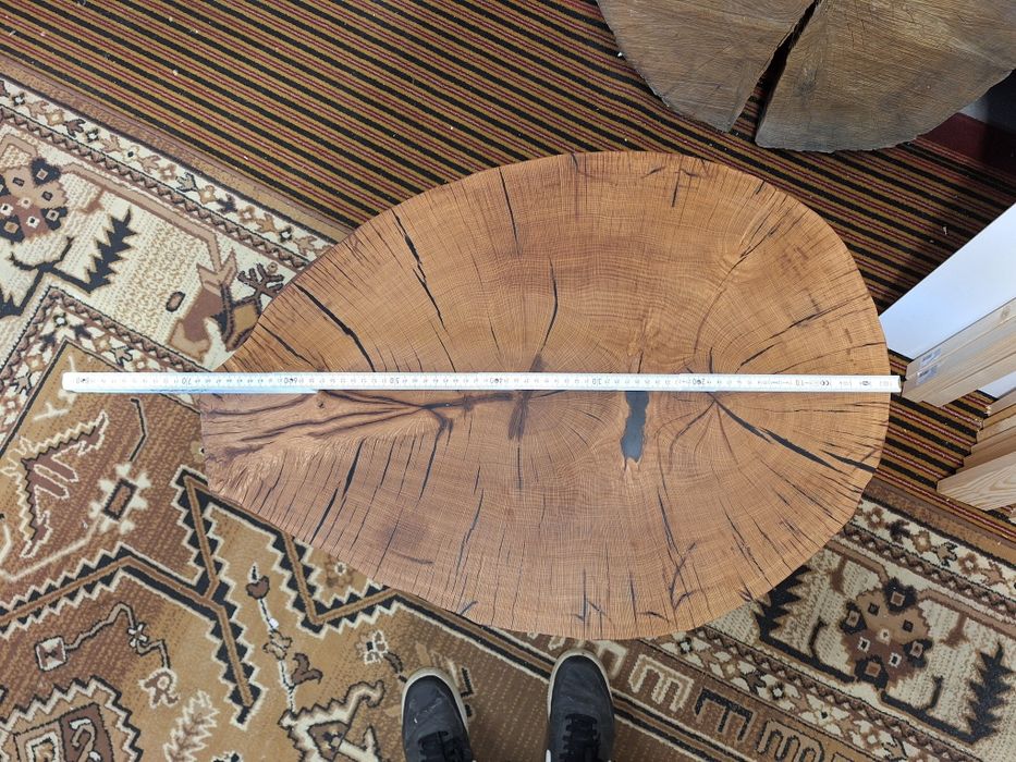 Stolik dębowy plaster