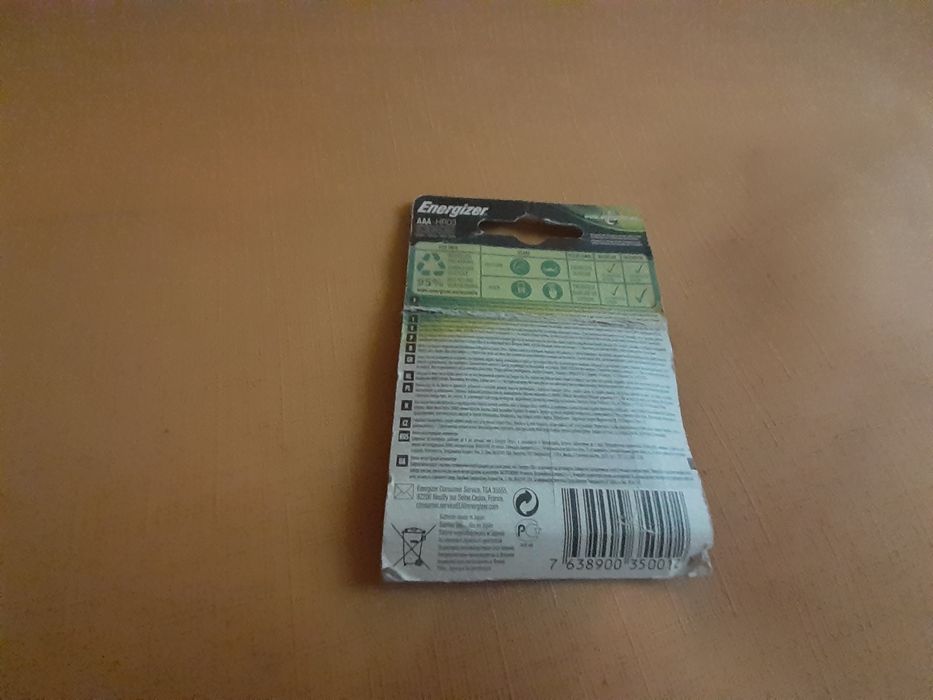 Energizer AAA Accu Recharge Universal 500 mAh