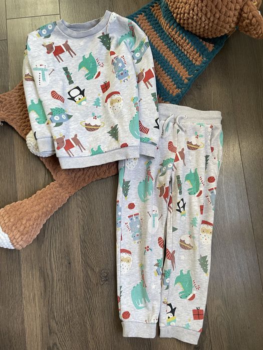 Новорічний костюм набір сірий nutmeg   5-6р