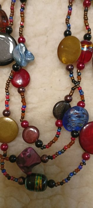 Набір намисто та сережки яскраві