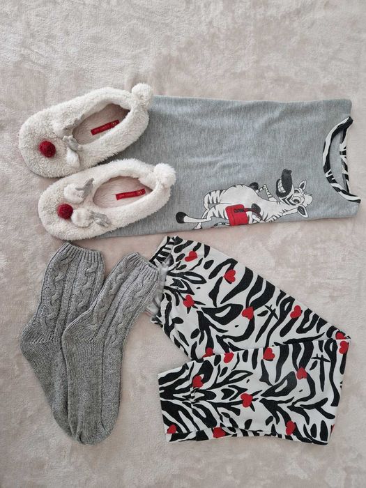 Pijama+meias+pantufas