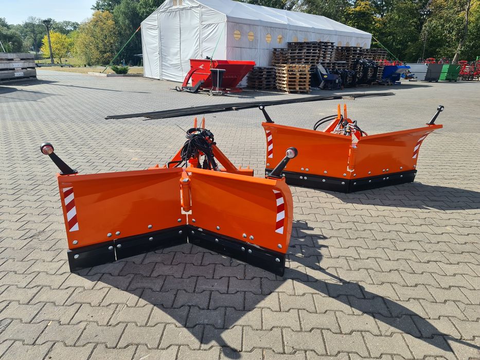 Pług do śniegu sterowny hydraulicznie, amortyzacja lemiesza, LED TUZ