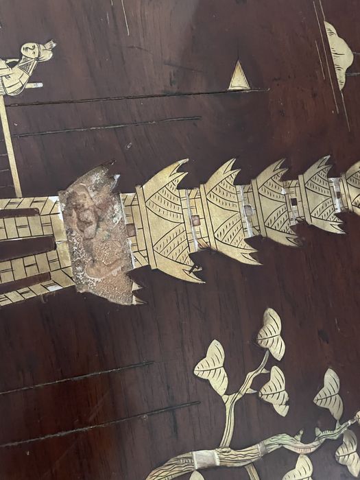 Arca chinesa com insercoes de madreperola