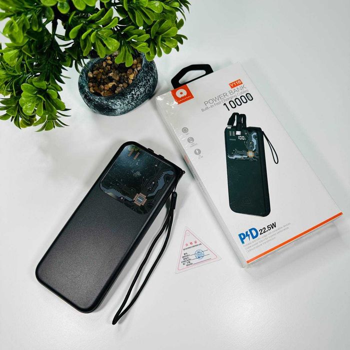 Павербанк зі швидкою зарядкою PD 22.5W+Type-C 10000 mah Power bank