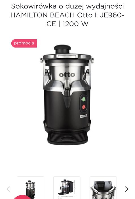 Sokowirówka o dużej wydajności HAMILTON BEACH Otto HJE960-CE | 1200 W