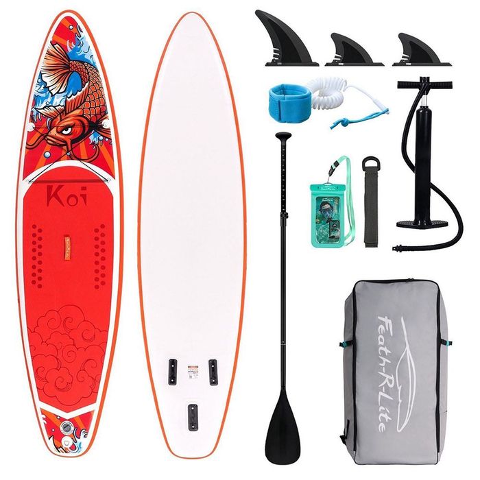 Nowa deska SUP FunWater Feath-R-Lite SUPFR01D 335 cm zestaw