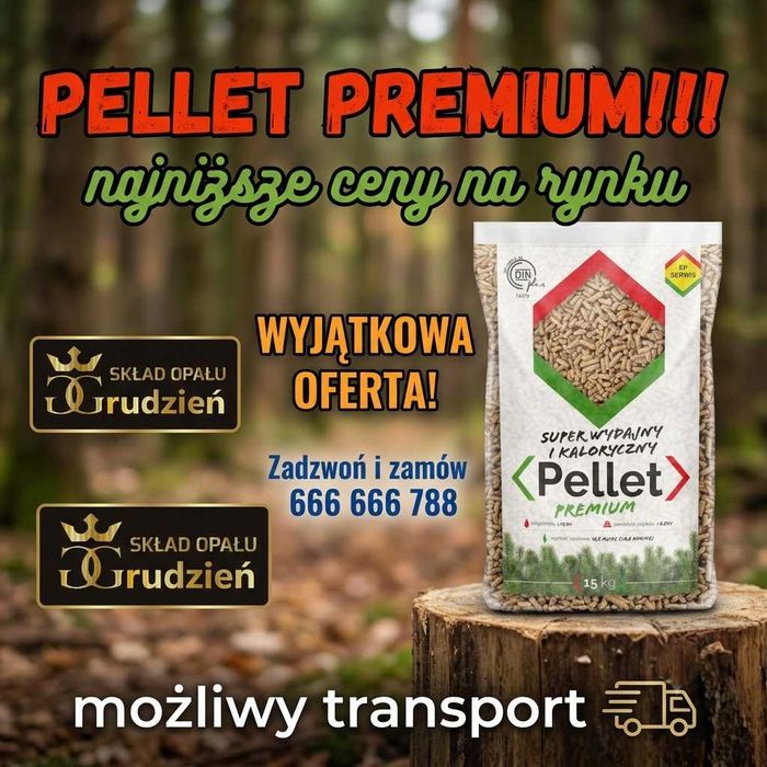 Pellet ! najniższe ceny! Grudzień / Olczyk / Dankros / Rezult / Premium / Promocja!!!