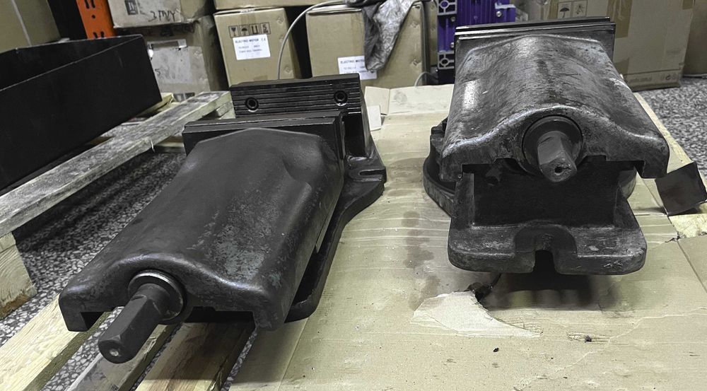 Imadło maszynowe, 200mm nieobrotowe