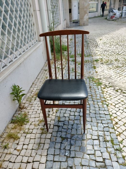 Conjunto de Cadeira e banco vintage