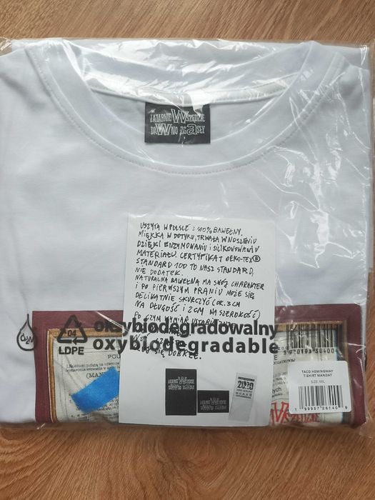 Taco Hemingway Mandat T-shirt biały xl