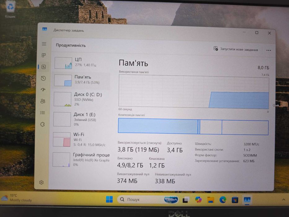 Ноутбук DELL Latitude 5420 14" IntelCore I5-11gen/DDR4 8Gb/SSD 512Gb