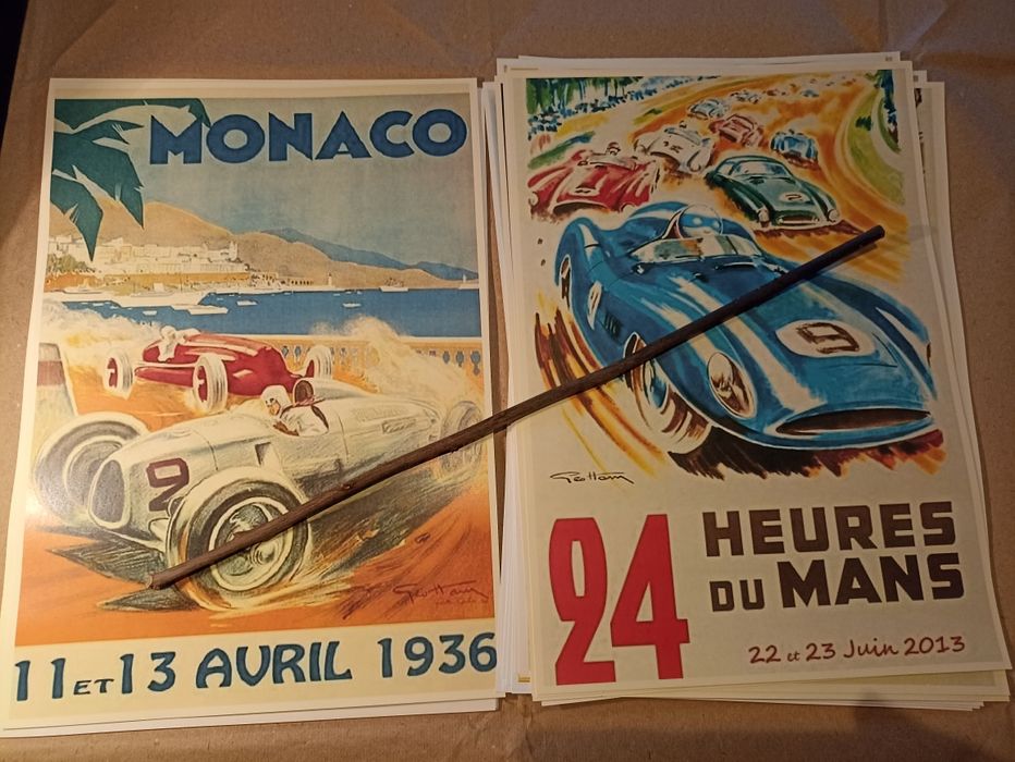 Cartazes Antigos de automobilismo
