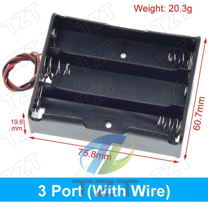 Холдер для акумуляторів формату 18650