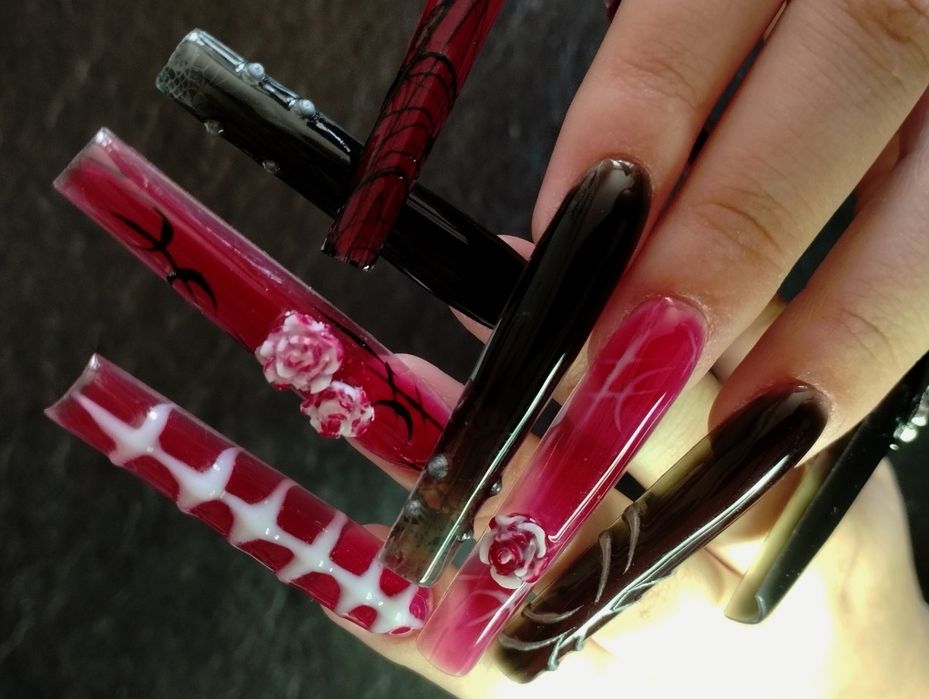 Накладні нігтики + набір для приклеювання