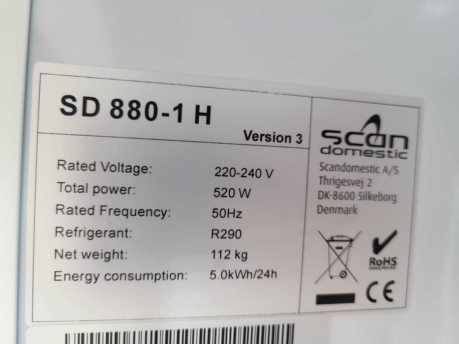 NOWA ! Witryna chłodnicza 88cm szafa SCAN DOMESTIC SD 880 lodówka chłodnia DOSTAWA sklep gastro bar