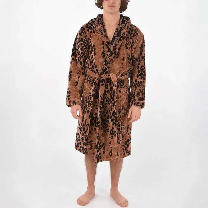 Халат Roberto Cavalli з леопардовим принтом, розмір XXL