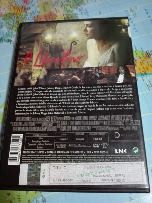 DVD O Libertino Johnny Depp