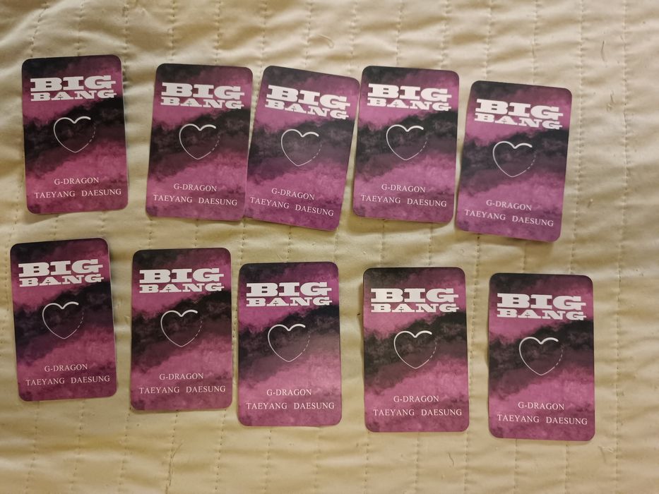 Photocards G-Dragon BIGBANG novos