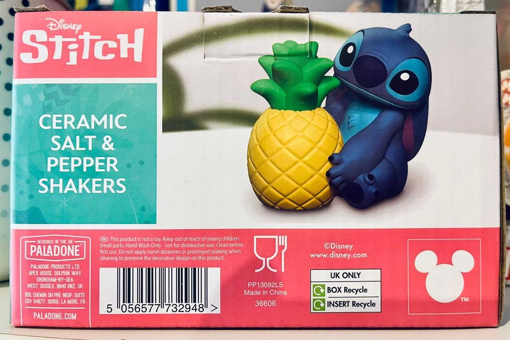 DISNEY LILO I STITCH Zestaw Solniczka Plus Pieprzniczka Ananas Nowy