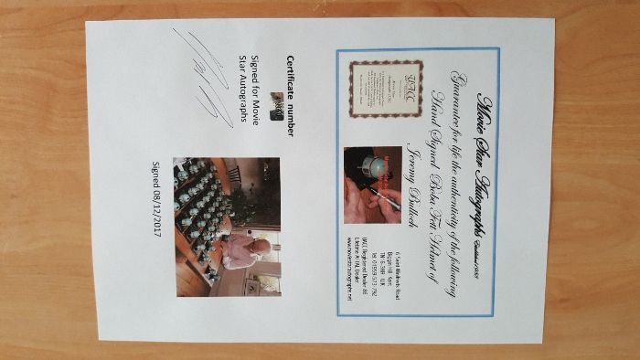 Capacete Autografado por Jeremy Bulloch (Boba Fett em Star Wars)