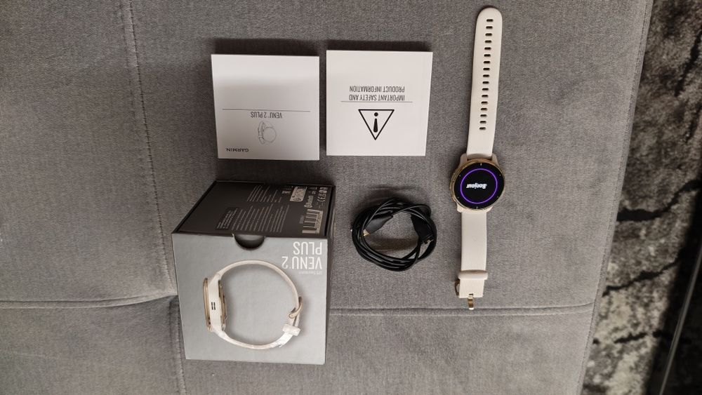 Smartwatch Garmin Venu 2 Plus Beżowy Ładny