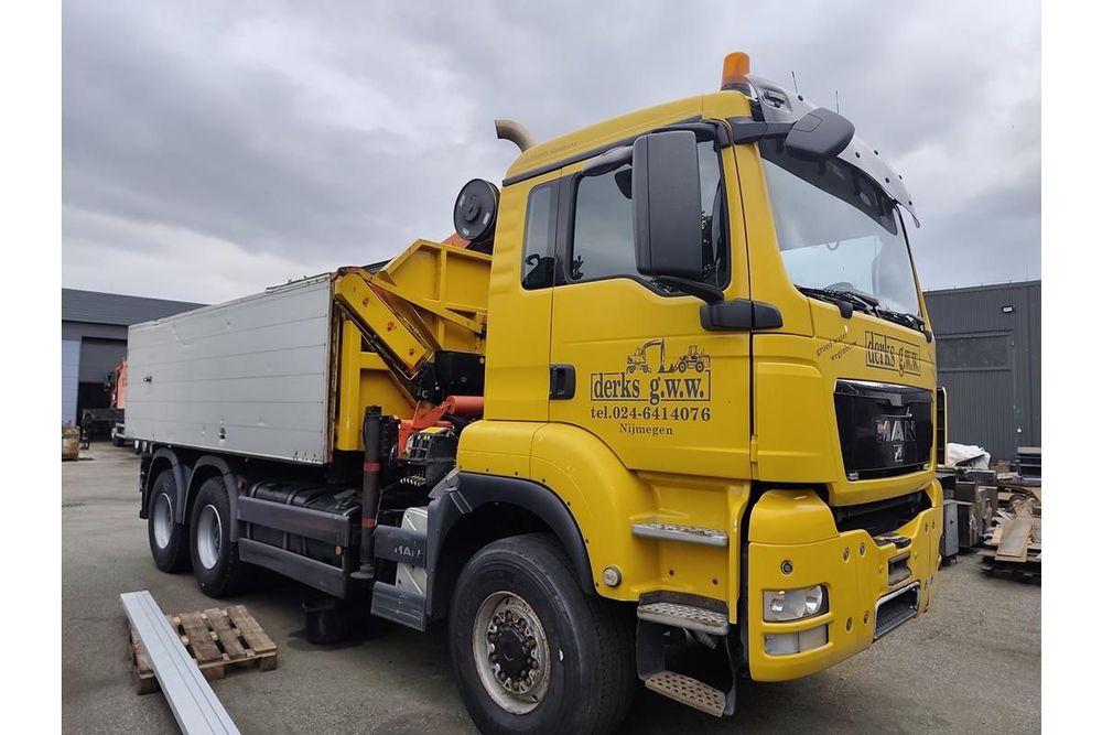 MAN TGS 26.400 6X6  MAN 26.400 6X6 hds palfinger 16502 wywrot 2 stronny