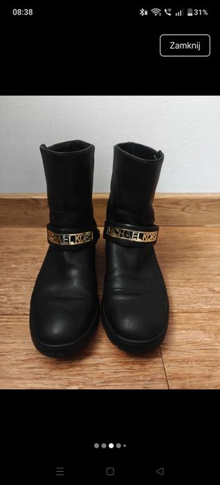 Botki Michael Kors 39 skórzane premium skóra kozaki