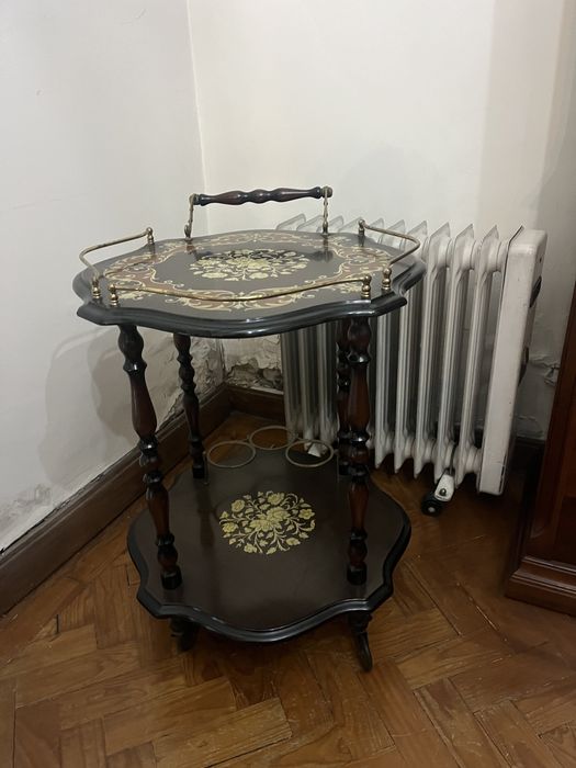 Carrinho de Chá de Madeira Indiana Bar