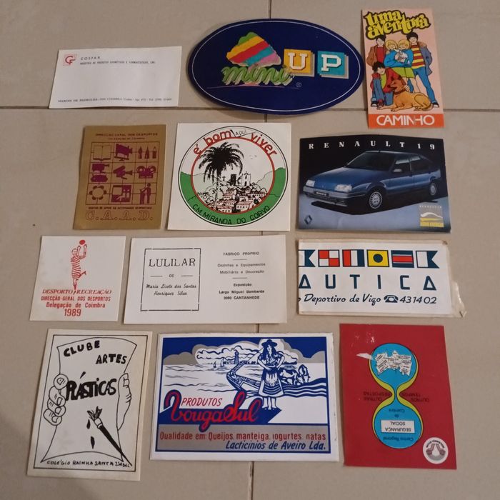 Cromos e autocolantes preço meramente ilustrativo