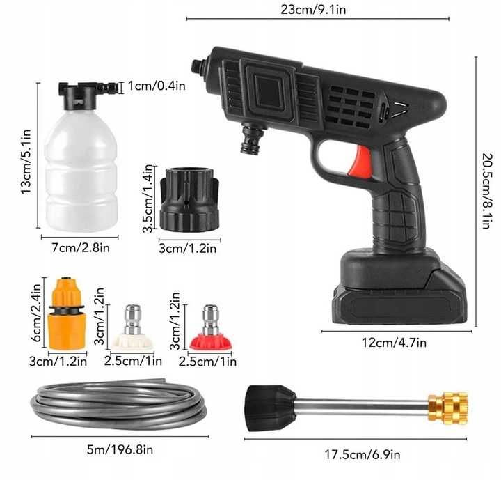 Myjka przenośna 2x aku 12V