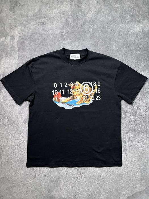 Футболка Maison Margiela cat чорна С М Л
