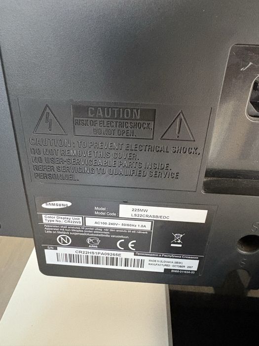 Monitor Samsung Syncmaster 225mw