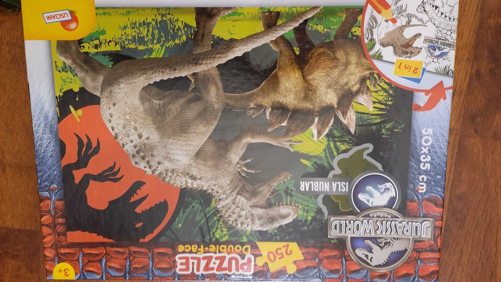 Puzzle i gra edukacyjna Dinozaury