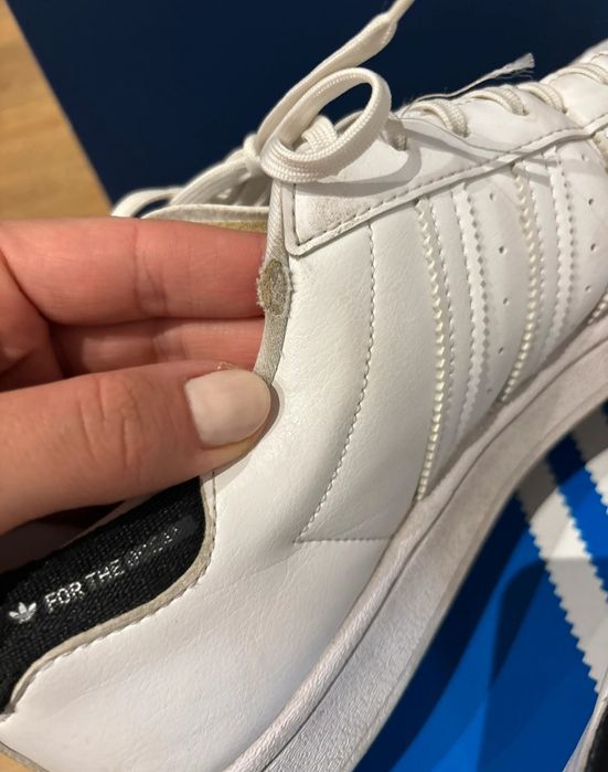 Buty Adidas SuperStar 40 2/3 klasyki białe Trampki Sneakersy