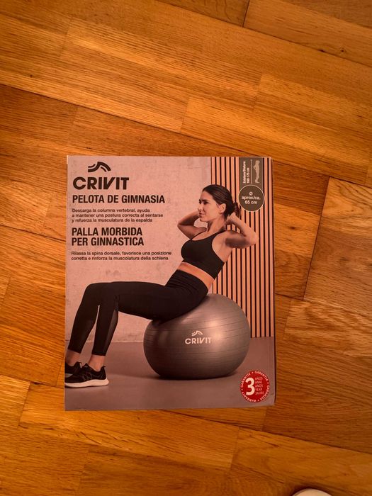 Crivit gym ball,  new  bola de ginástica Crivit,  novo.