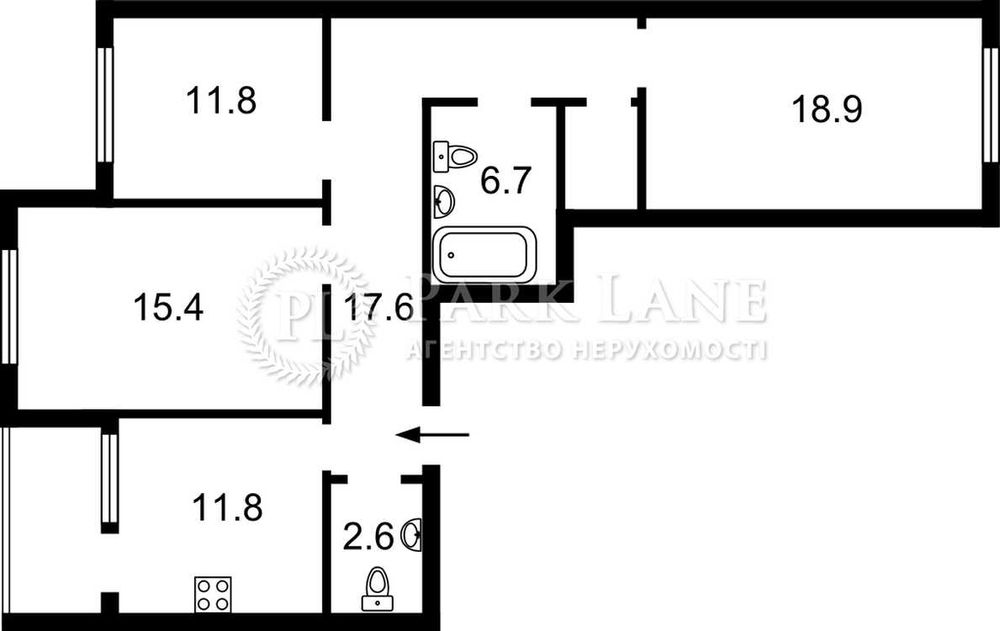 3-rooms apartment apartment by the address st. Ul Tiraspolskaya (area 91 m²) - Atlanta.ua - photo 3