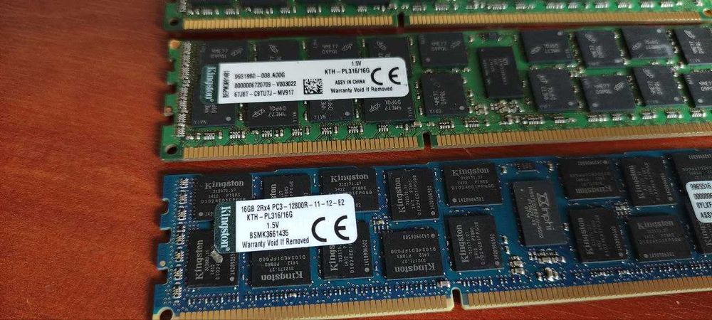 Серверна оперативна пам'ять Kingston DDR3(16GB, 4GB, 2GB) REG ECC