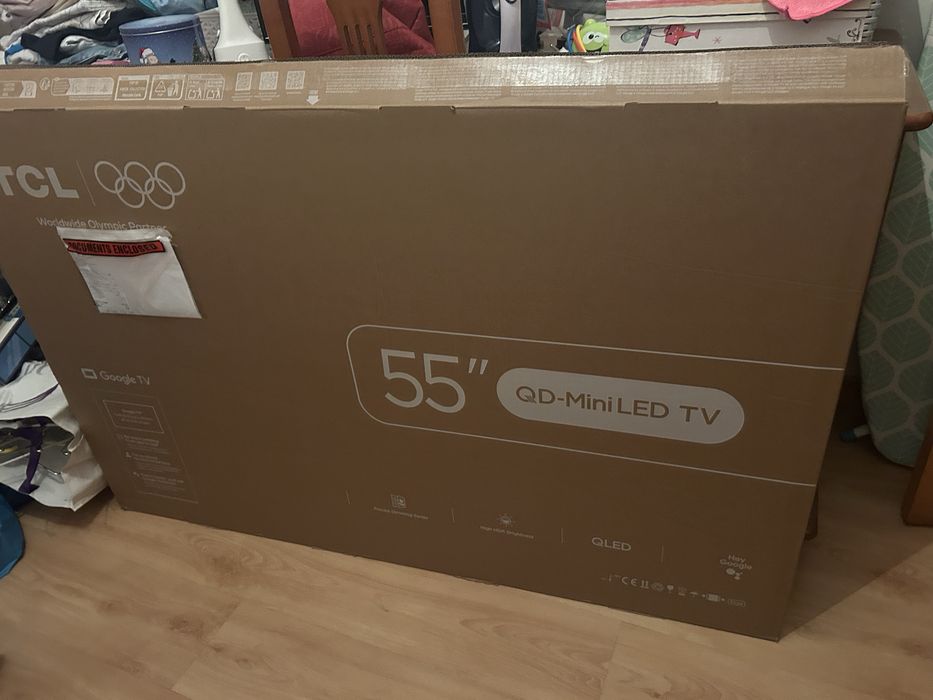 TV TCL 55C6K (QD-MiniLED 55" 4K) – NOVA / Em Caixa + Fatura Worten